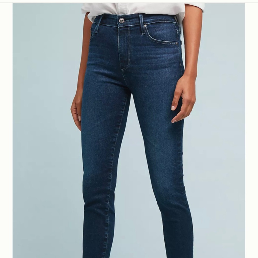 Women’s Anthropologie High Rise Stevie Ankle Petite Jeans 32P - Picture 14 of 15